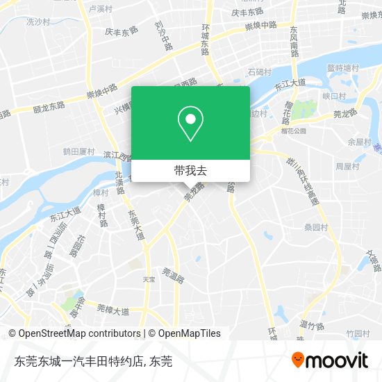 东莞东城一汽丰田特约店地图