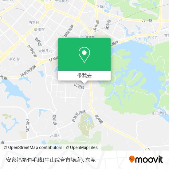安家福箱包毛线(牛山综合市场店)地图