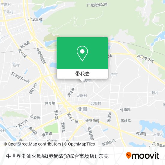 牛世界潮汕火锅城(赤岗农贸综合市场店)地图