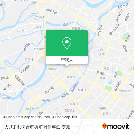 万江胜利综合市场-临时停车点地图