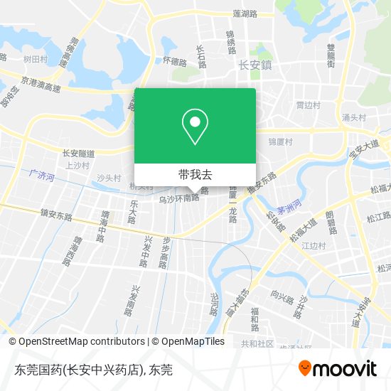 东莞国药(长安中兴药店)地图