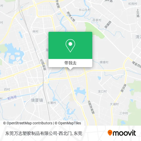 东莞万志塑胶制品有限公司-西北门地图