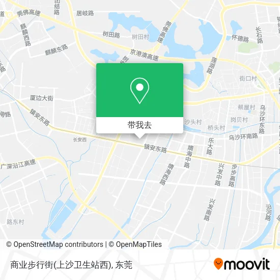 商业步行街(上沙卫生站西)地图