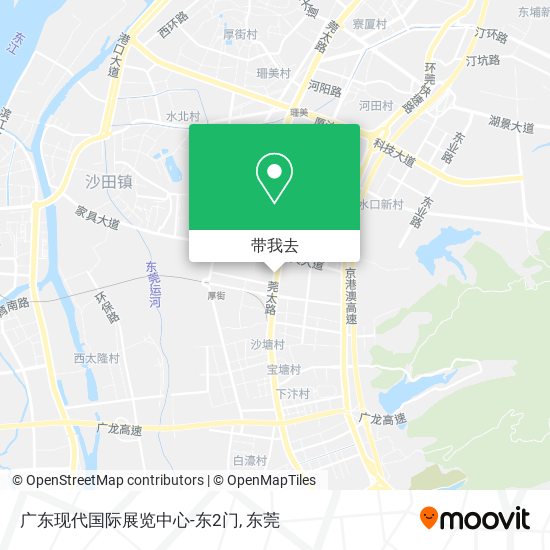 广东现代国际展览中心-东2门地图