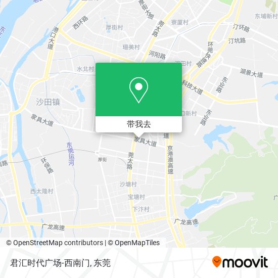 君汇时代广场-西南门地图