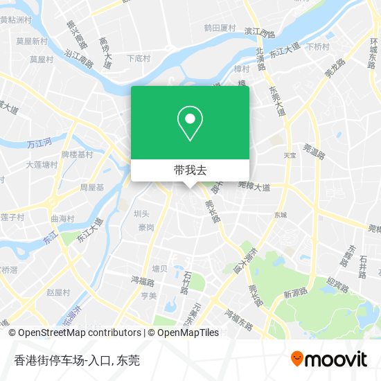 香港街停车场-入口地图