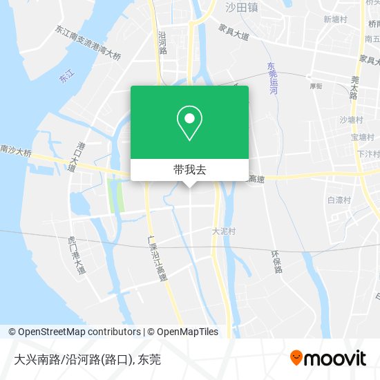 大兴南路/沿河路(路口)地图