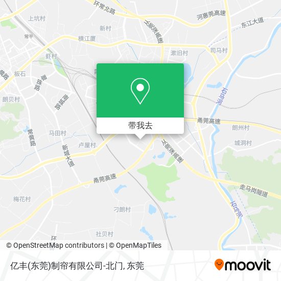 亿丰(东莞)制帘有限公司-北门地图