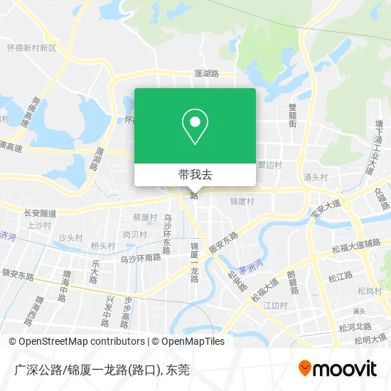 广深公路/锦厦一龙路(路口)地图