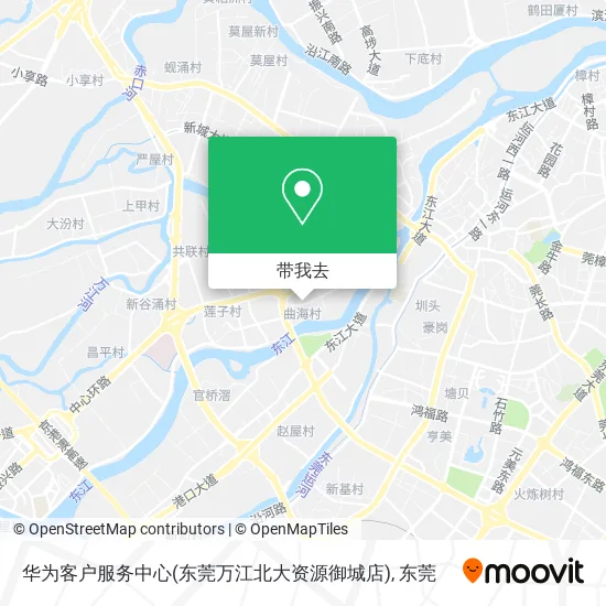 华为客户服务中心(东莞万江北大资源御城店)地图