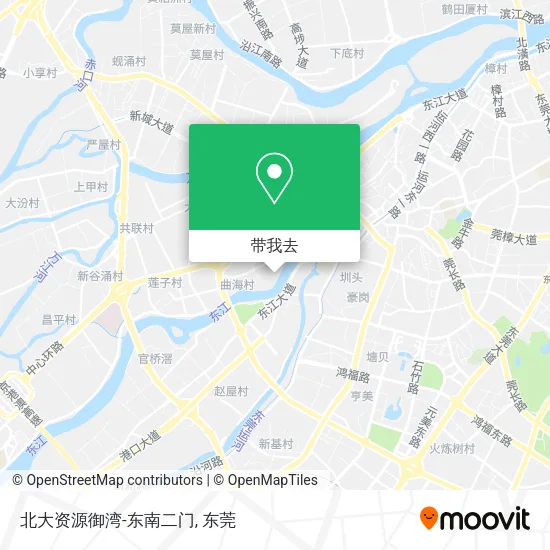 北大资源御湾-东南二门地图