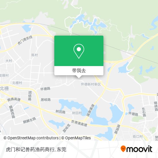虎门和记兽药渔药商行地图