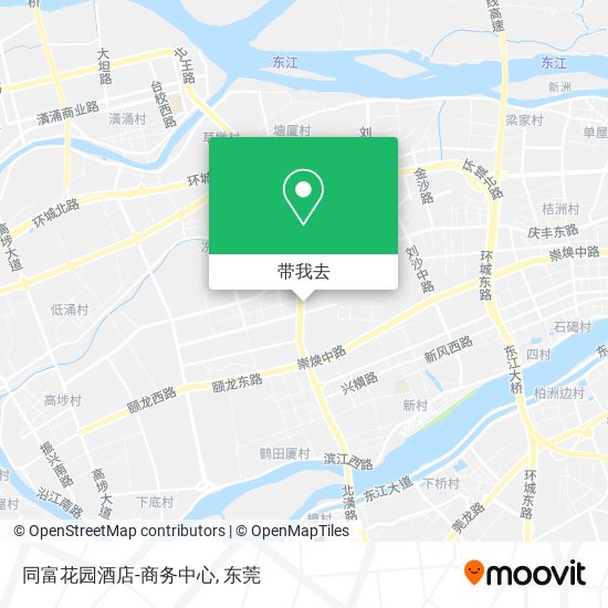 同富花园酒店-商务中心地图