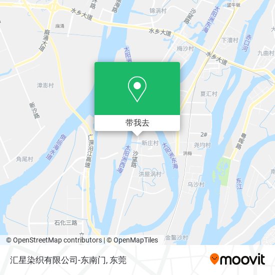 汇星染织有限公司-东南门地图