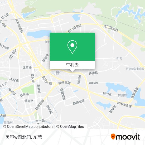 美容w西北门地图