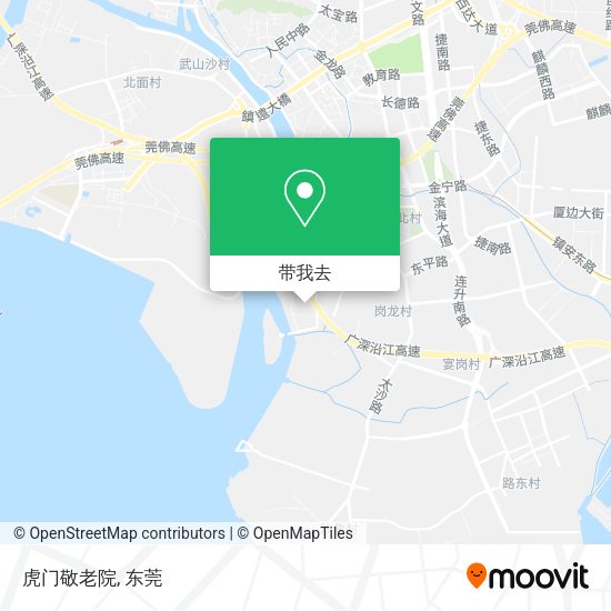 虎门敬老院地图