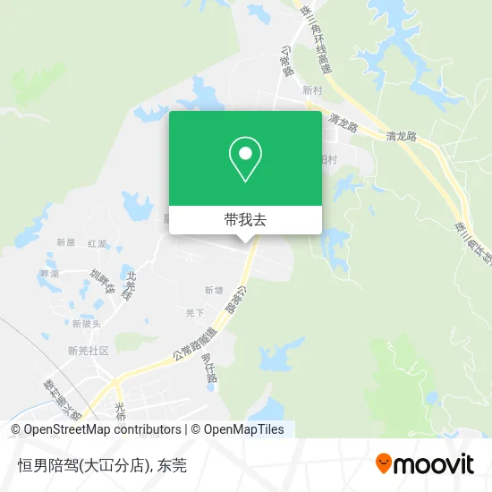 恒男陪驾(大冚分店)地图