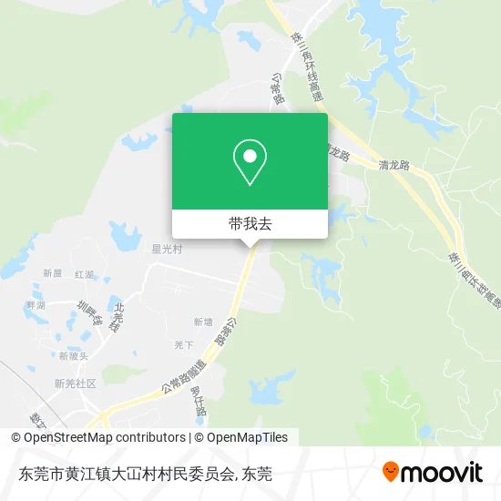 东莞市黄江镇大冚村村民委员会地图