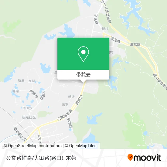 公常路辅路/大冚路(路口)地图