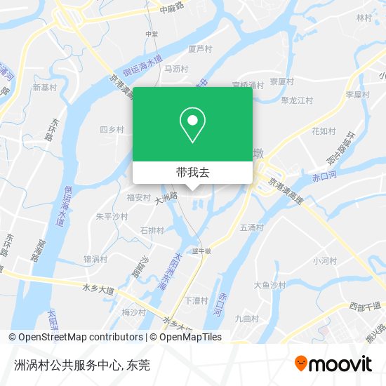 洲涡村公共服务中心地图