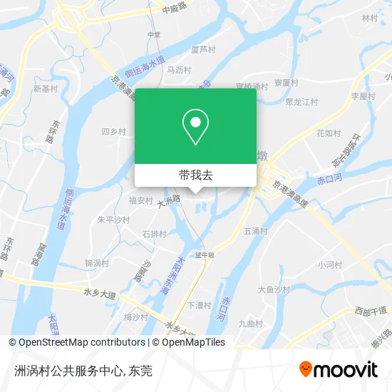 洲涡村公共服务中心地图