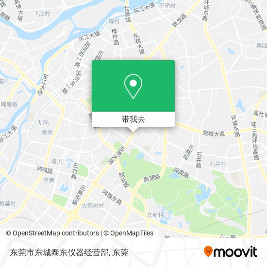 东莞市东城泰东仪器经营部地图