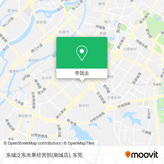 东城泛东水果经营部(南城店)地图