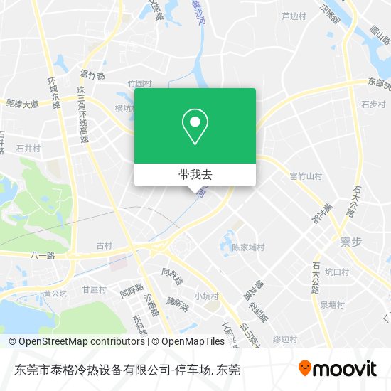 东莞市泰格冷热设备有限公司-停车场地图