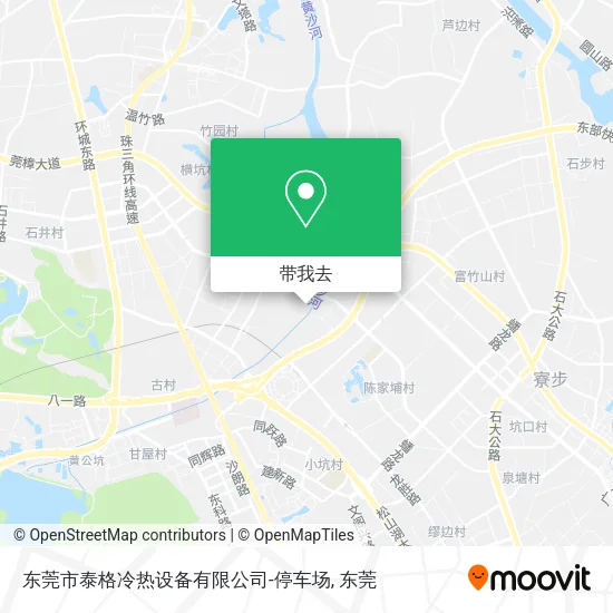 东莞市泰格冷热设备有限公司-停车场地图