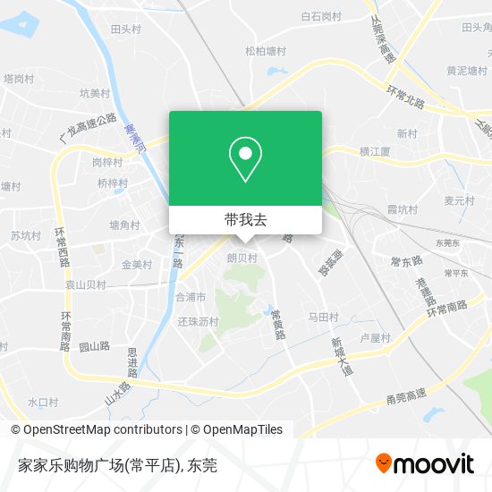 家家乐购物广场(常平店)地图