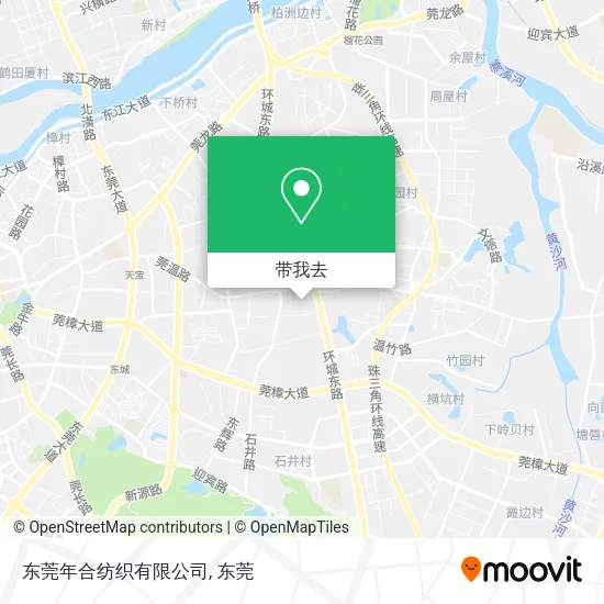东莞年合纺织有限公司地图
