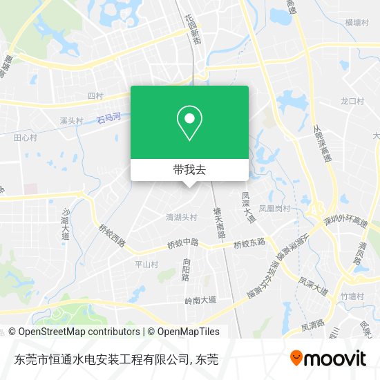 东莞市恒通水电安装工程有限公司地图