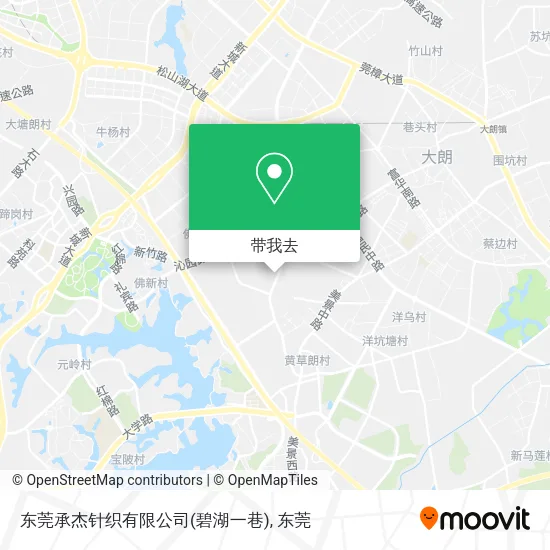 东莞承杰针织有限公司(碧湖一巷)地图