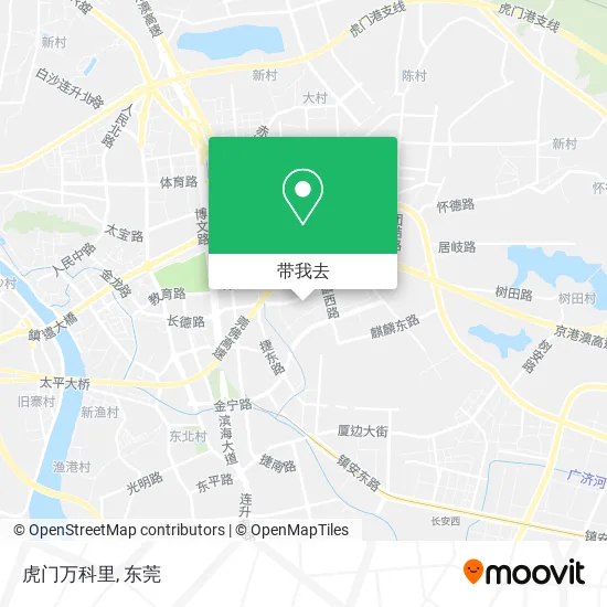 虎门万科里地图