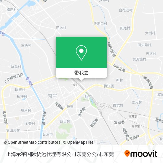 上海示宇国际货运代理有限公司东莞分公司地图