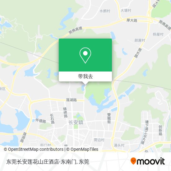 东莞长安莲花山庄酒店-东南门地图