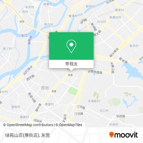 绿苑山庄(厚街店)地图