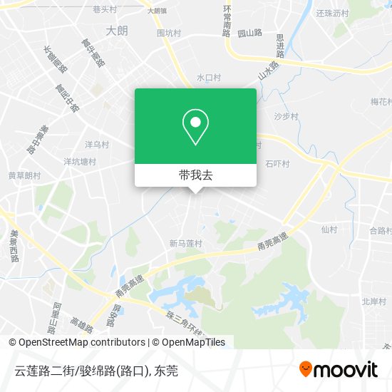 云莲路二街/骏绵路(路口)地图