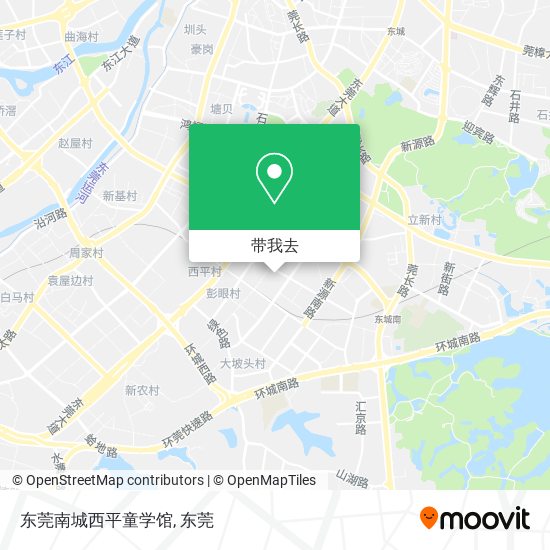 东莞南城西平童学馆地图