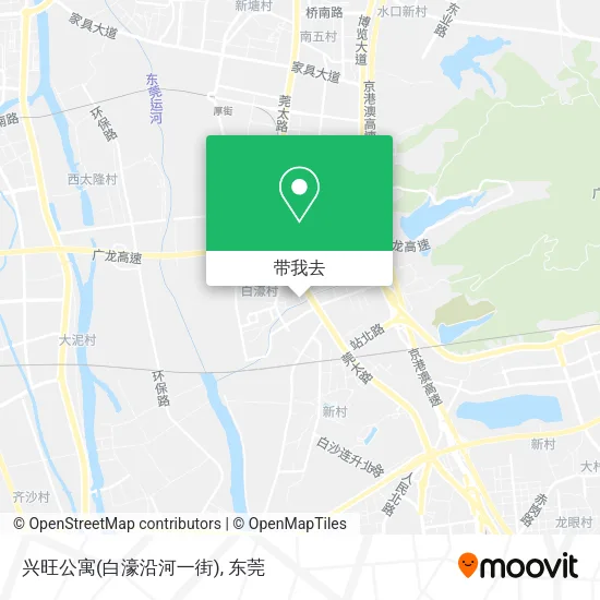 兴旺公寓(白濠沿河一街)地图