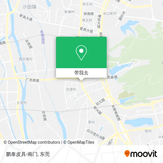 鹏泰皮具-南门地图