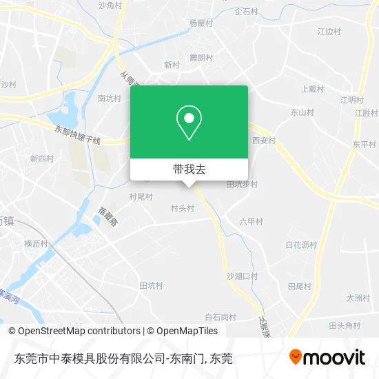 东莞市中泰模具股份有限公司-东南门地图
