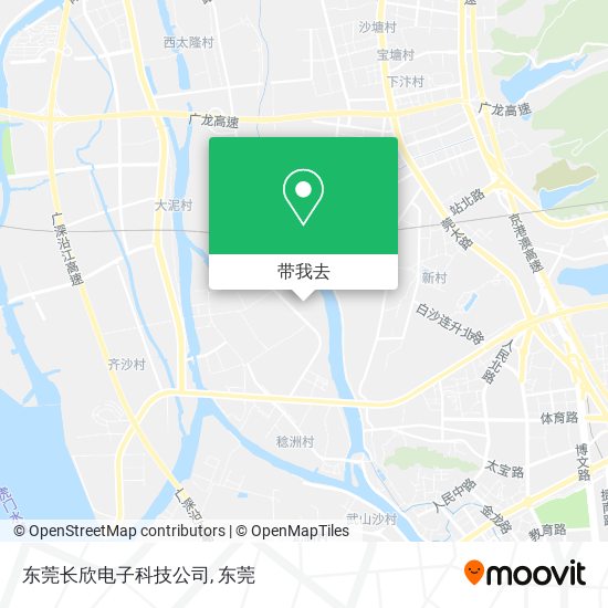 东莞长欣电子科技公司地图