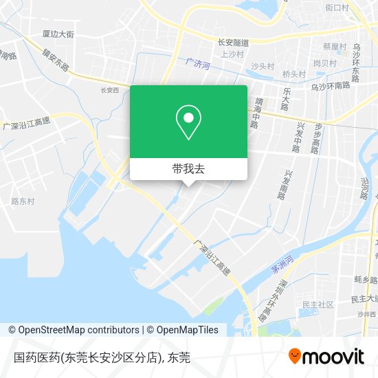 国药医药(东莞长安沙区分店)地图