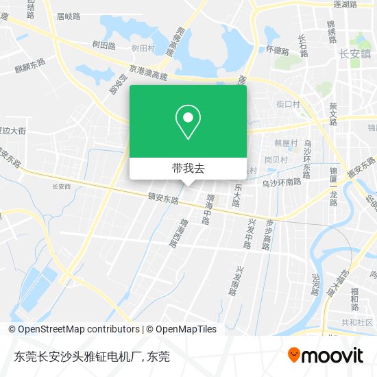 东莞长安沙头雅钲电机厂地图