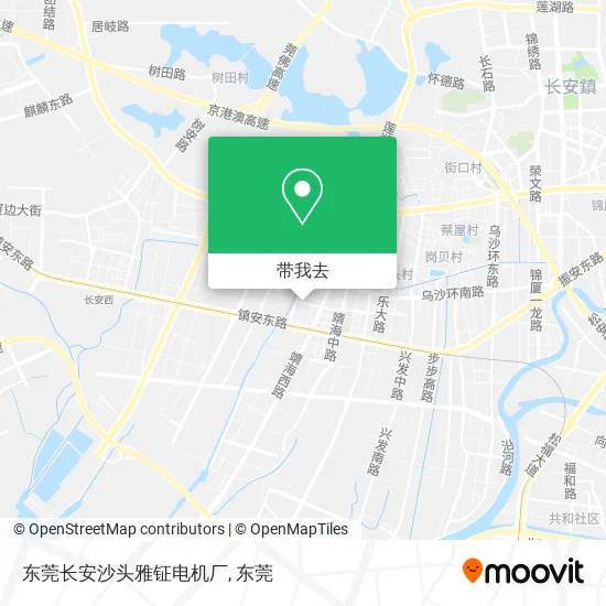 东莞长安沙头雅钲电机厂地图