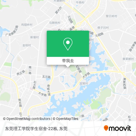 东莞理工学院学生宿舍-22栋地图