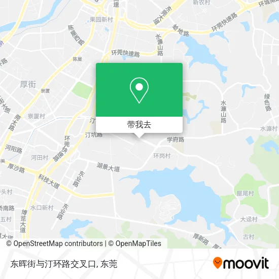 东晖街与汀环路交叉口地图