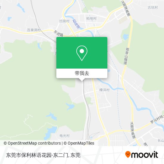 东莞市保利林语花园-东二门地图