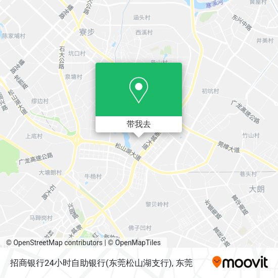 招商银行24小时自助银行(东莞松山湖支行)地图